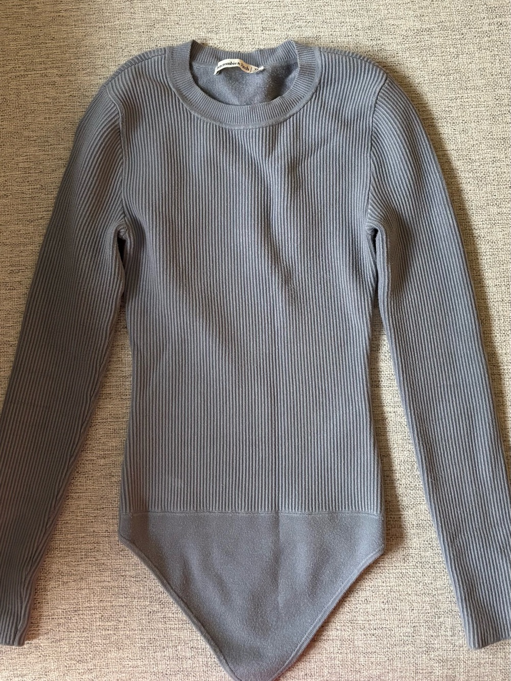 A&F Ribbed Long-Sleeve Bodysuit